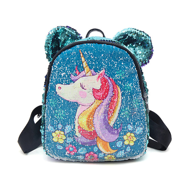Two side sequin backpack